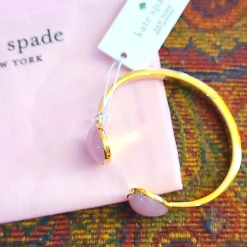 kate spade Pink Pearl Hinged Cuff Bracelet - Picture 4 of 10